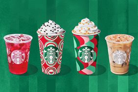 Holiday drinks from the Starbucks 2024 holiday menu.