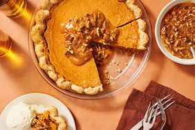 Sweet Potato Pie with Praline Sauce