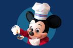 Mickey Mouse with a chef's hat. 