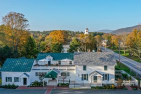 An aerial view of The Weston in Vermont.