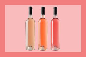 Three bottles of rosé