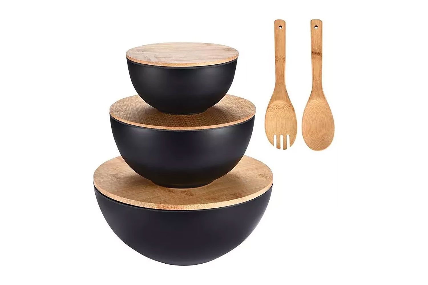 Vdomus Salad Serving Bowls with Lids