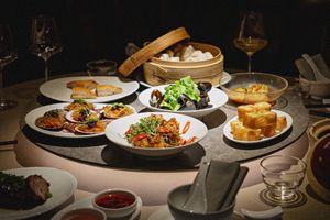 A spread of Cantonese dishes at Goldfinch in Copenhagen, helmed by Australian-born chef Will King-Smith and his Canadian Chinese partner, Megan Leung, who runs the front of the house