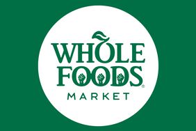 The Whole Foods logo with labor union fists in the letters. 