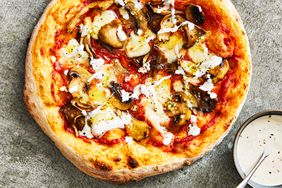 Wild Mushroom Pizza with Homemade Ranch