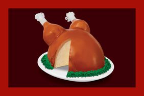 The Baskin-Robbins turkey cake. 