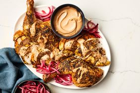 Zaâatar Chicken with Black Garlic Tahini